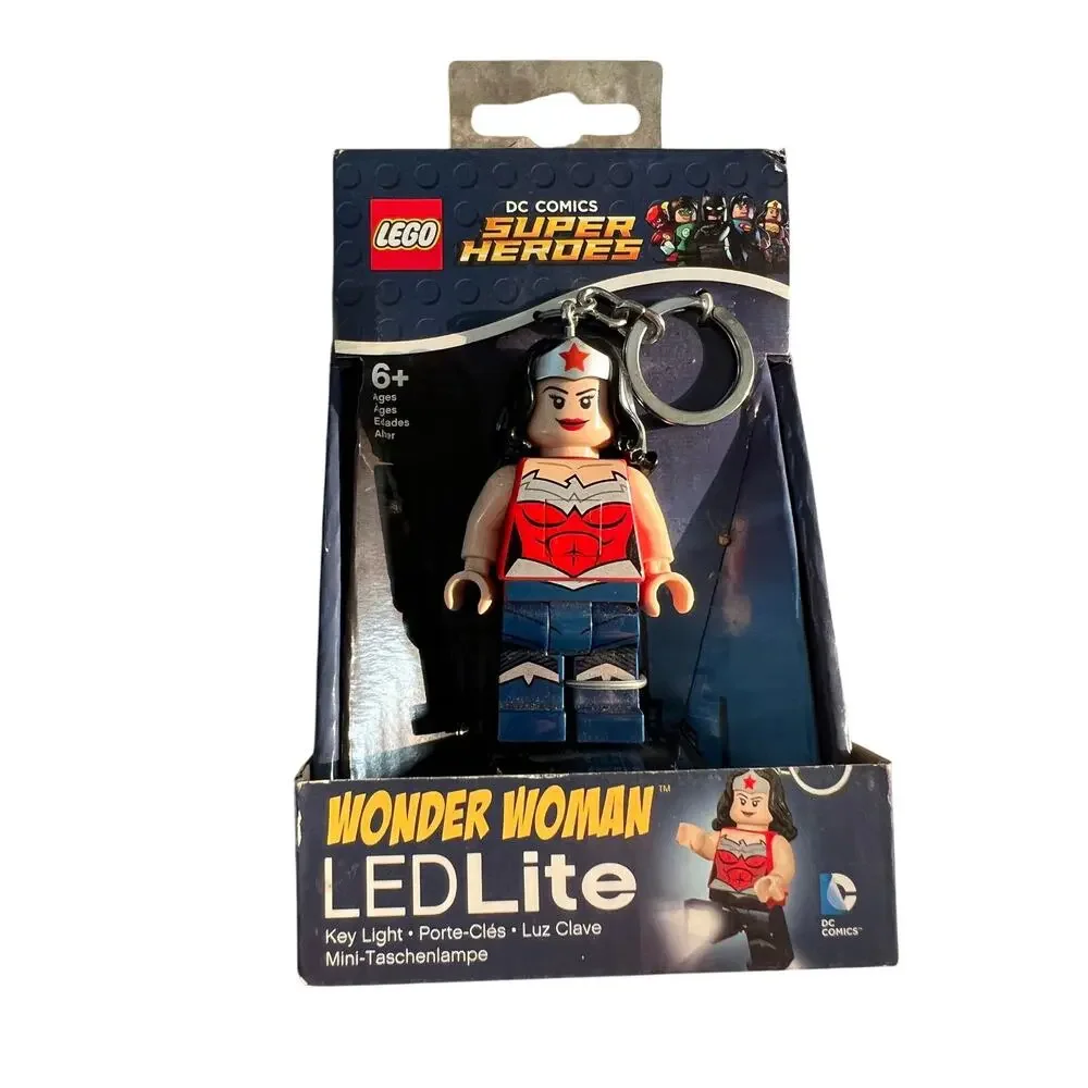 New Lego Wonder Woman Key Light LED Lite Keychain DC Comics Super Heroes